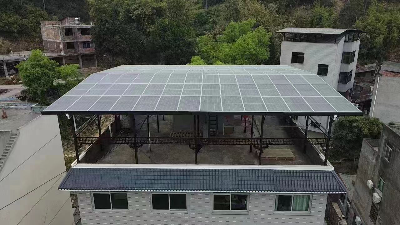 湛江15kw+10kwh自建别墅家庭光伏储能系统